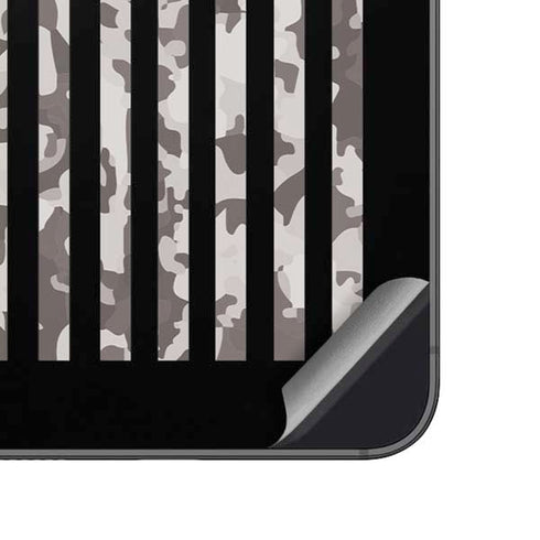 Black and White Camo American Flag Galaxy A14 5G Skin